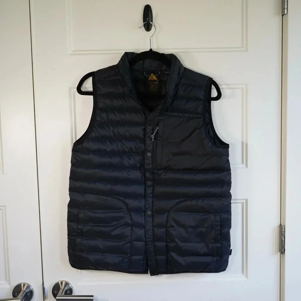 Burton Durable Goods Down Vest Black Woman’s‎ Size Small